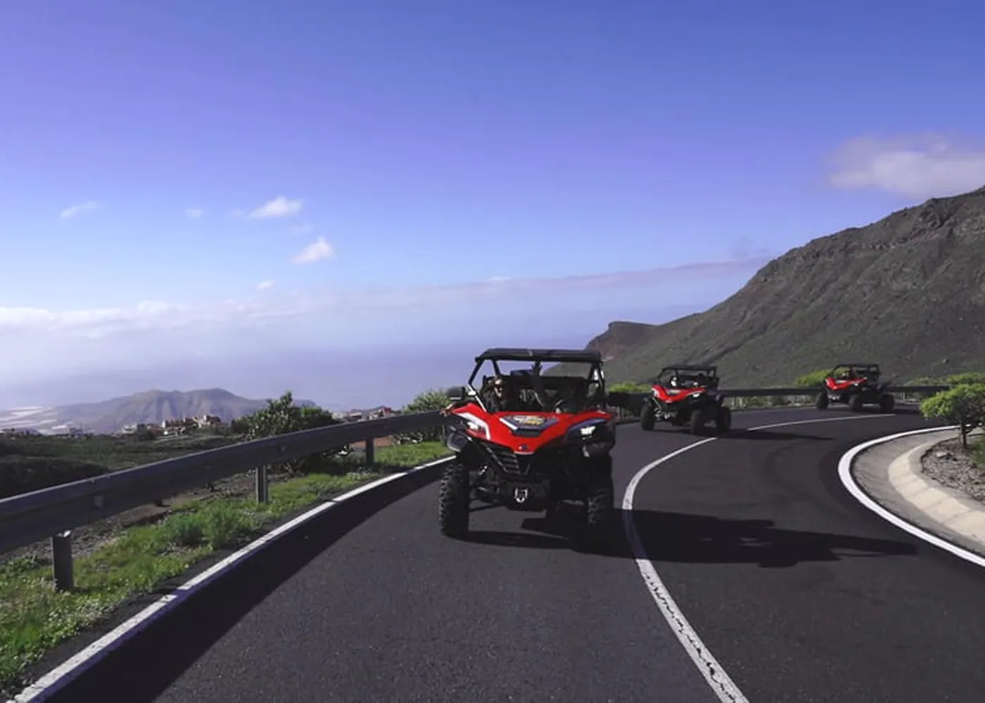 Buggy on the Teide volcano road