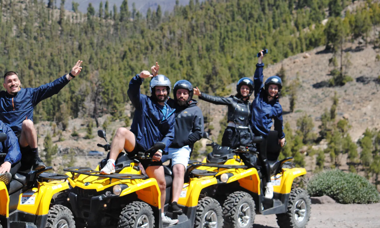 Across the Teide volcano by quad