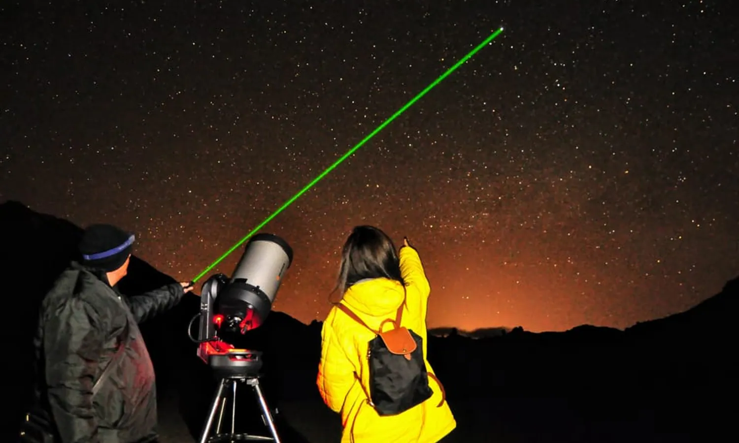 Sunset, dinner and stars at Teide